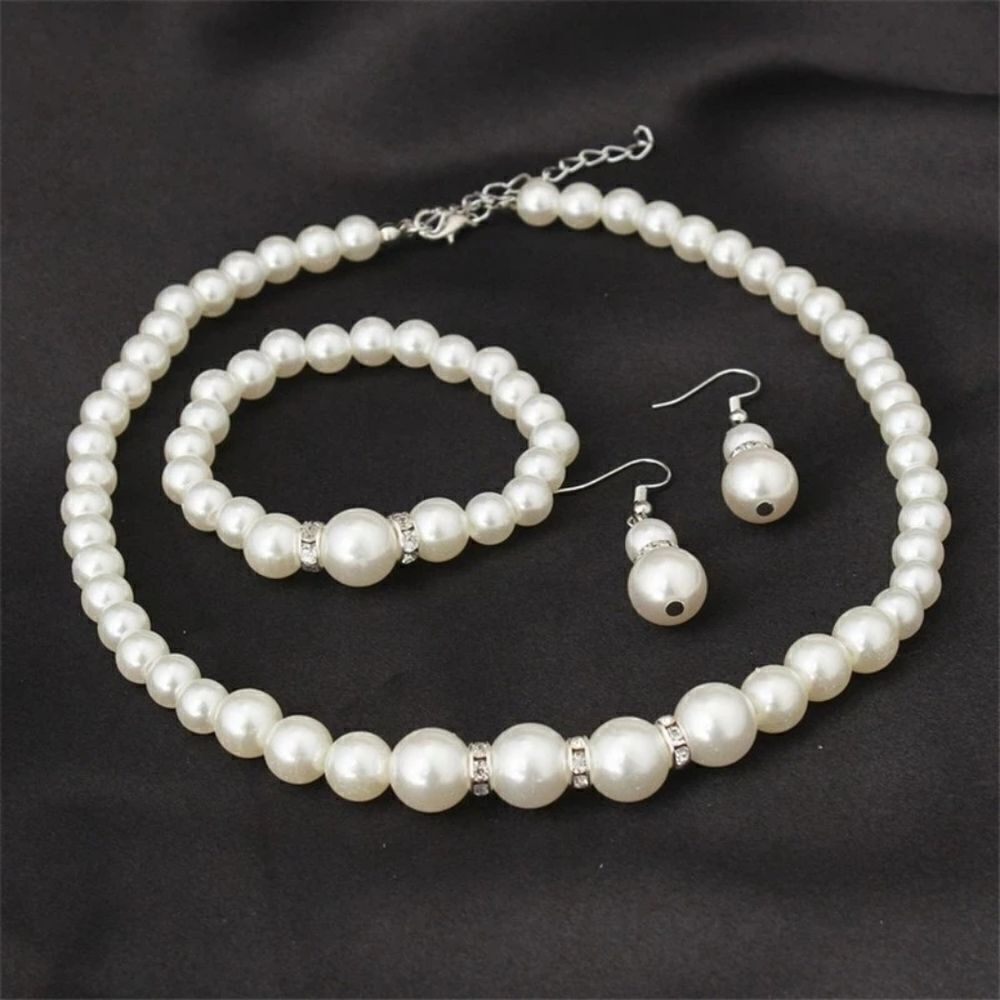 Imitation Pearl Jewelry Set